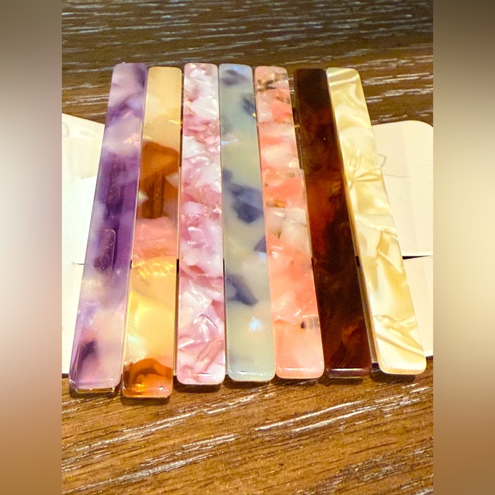 Women’s Acetic Acid Large Alligator Hair Clips for Thick and Thin Hair (6 count)